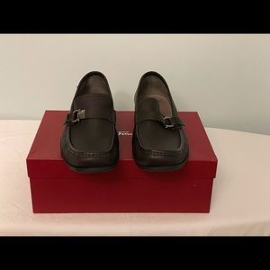 Salvatore Ferragamo Adam Brown Leather Loafer